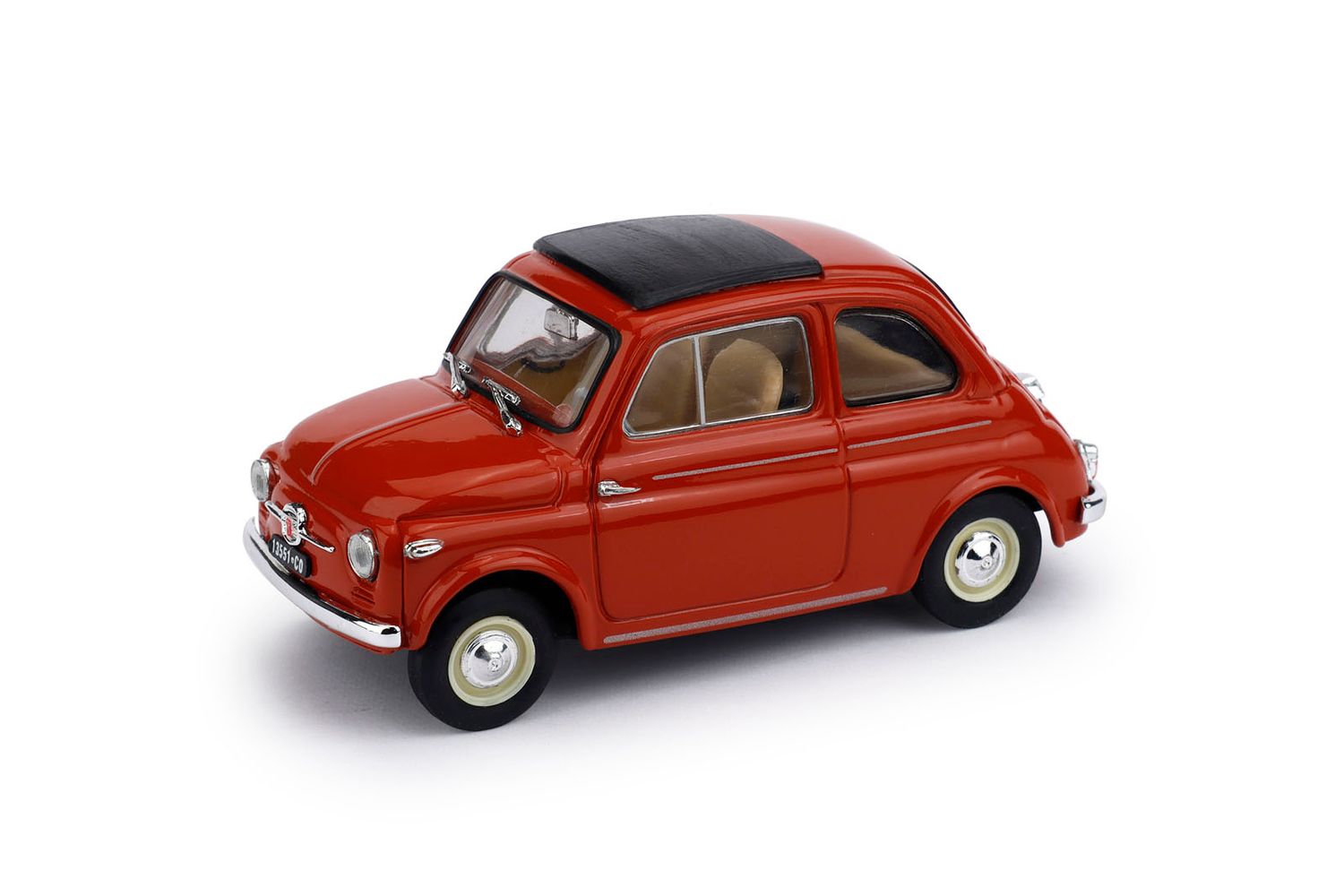 R365-01 - FIAT NUOVA 500 TETTO APRI.'59 ROSSO CH.