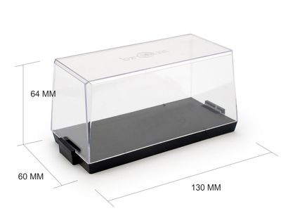 Z0STP SCATOLA TRASPARENTE PICCOLA CON BASETTA