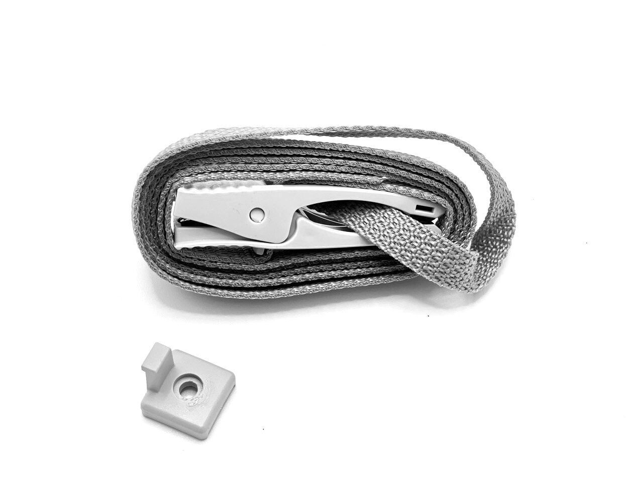 Pinza para sujetar los paneles de cortina de cristal en la pared.