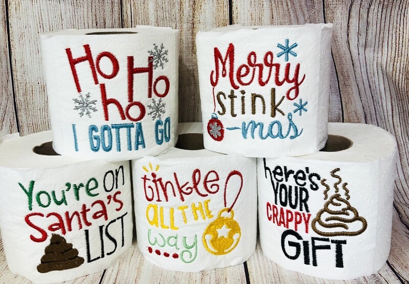 Christmas Embroidered Toilet Paper