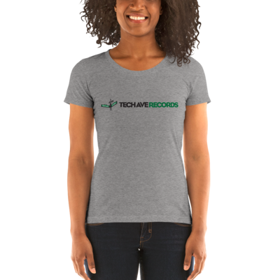 Ladies' short sleeve t-shirt - TAR Black and Green Logo
