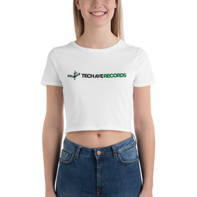 Women’s Crop Tee - TAR Green and Black Logo