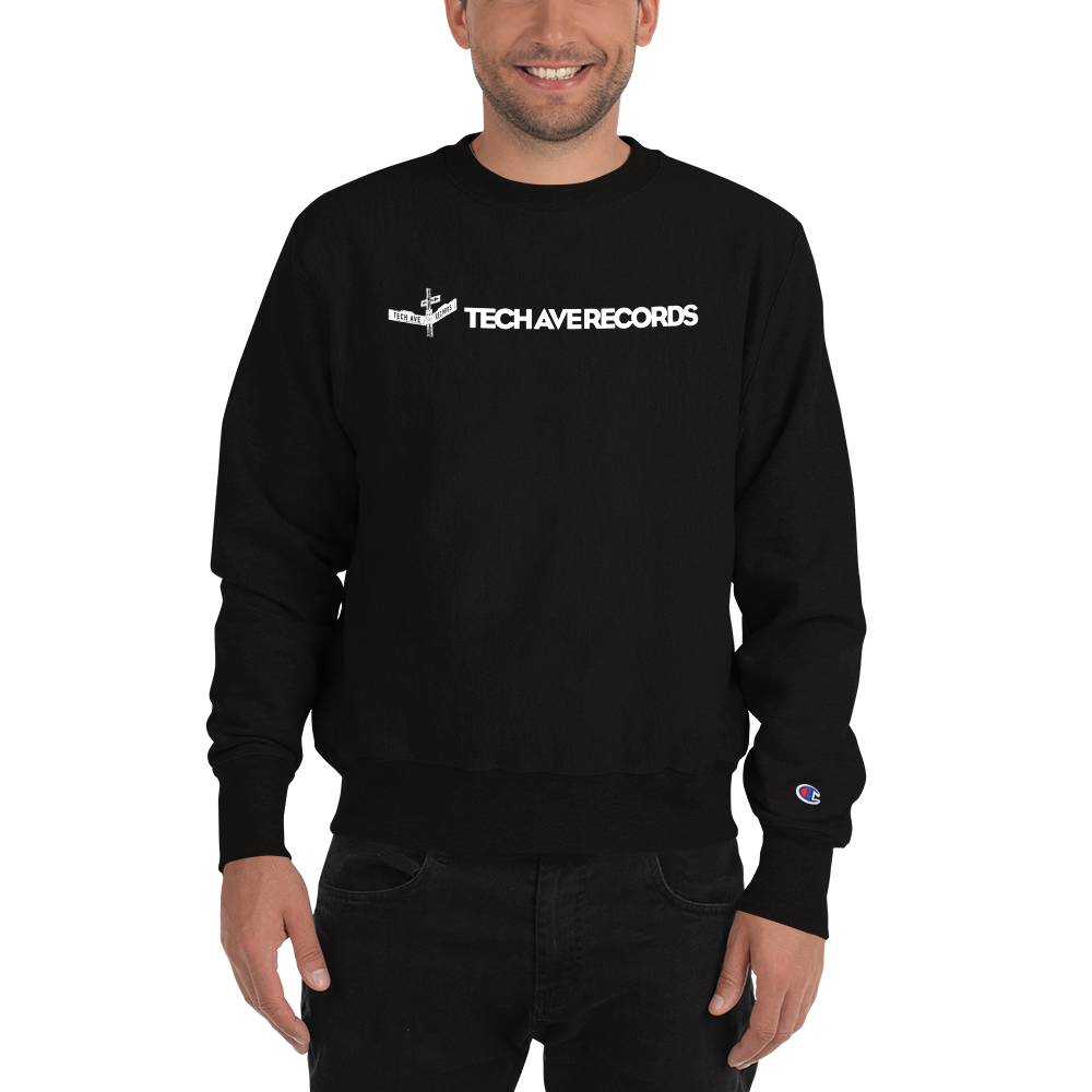 Unisex Champion Brand Crew Sweatshirt - TAR White Logo