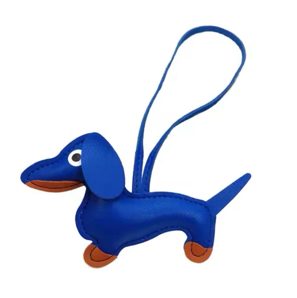 fashion leather dog keychain