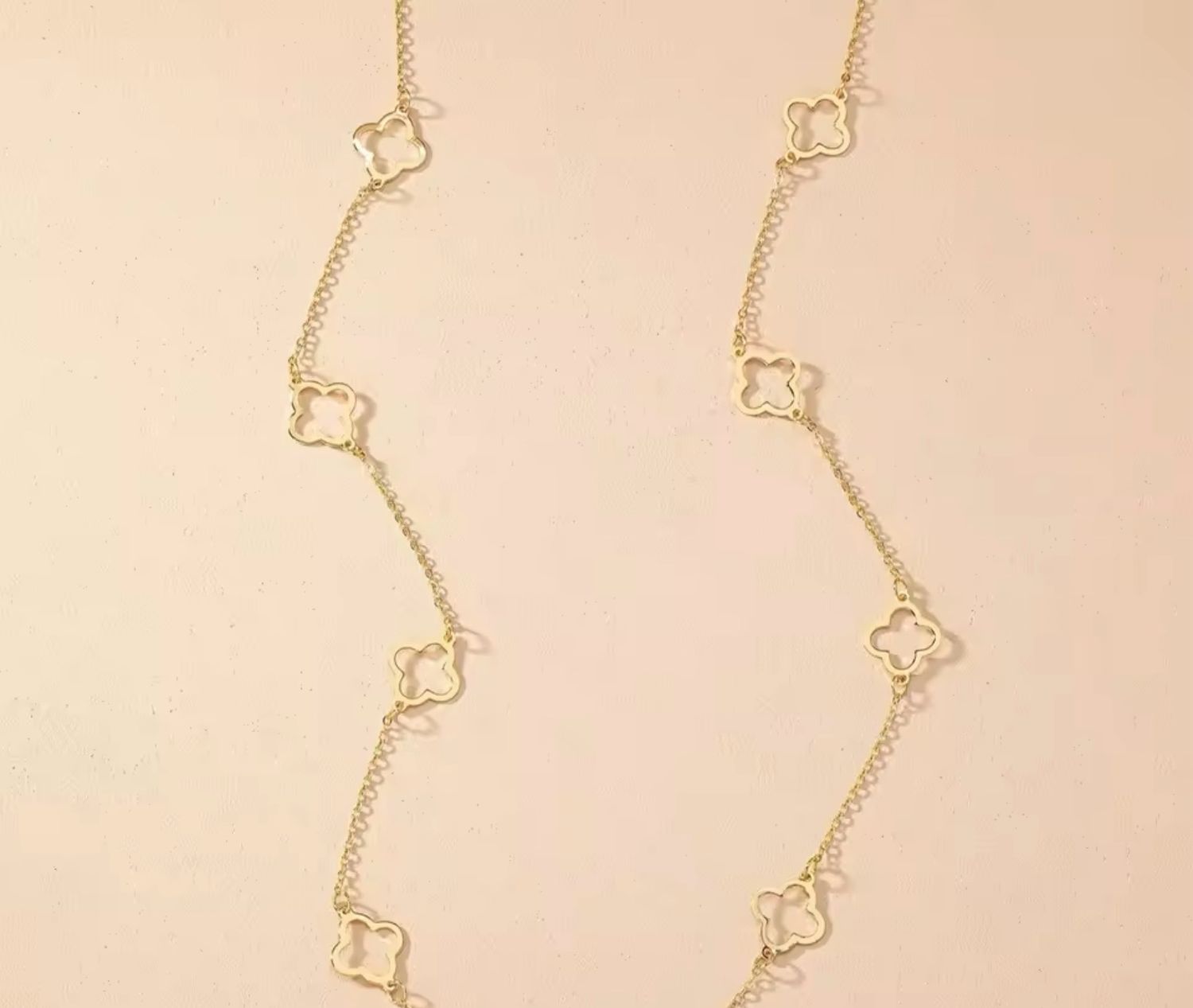 Pendant Necklaces Gold Four Leaf Clover Necklace