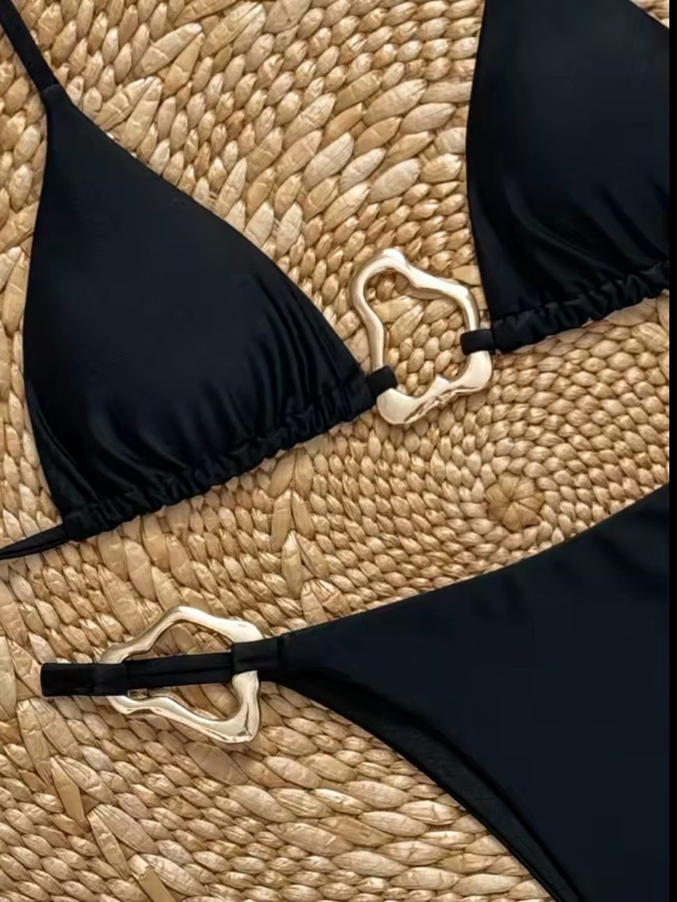 Textured Ring Linked Bikini