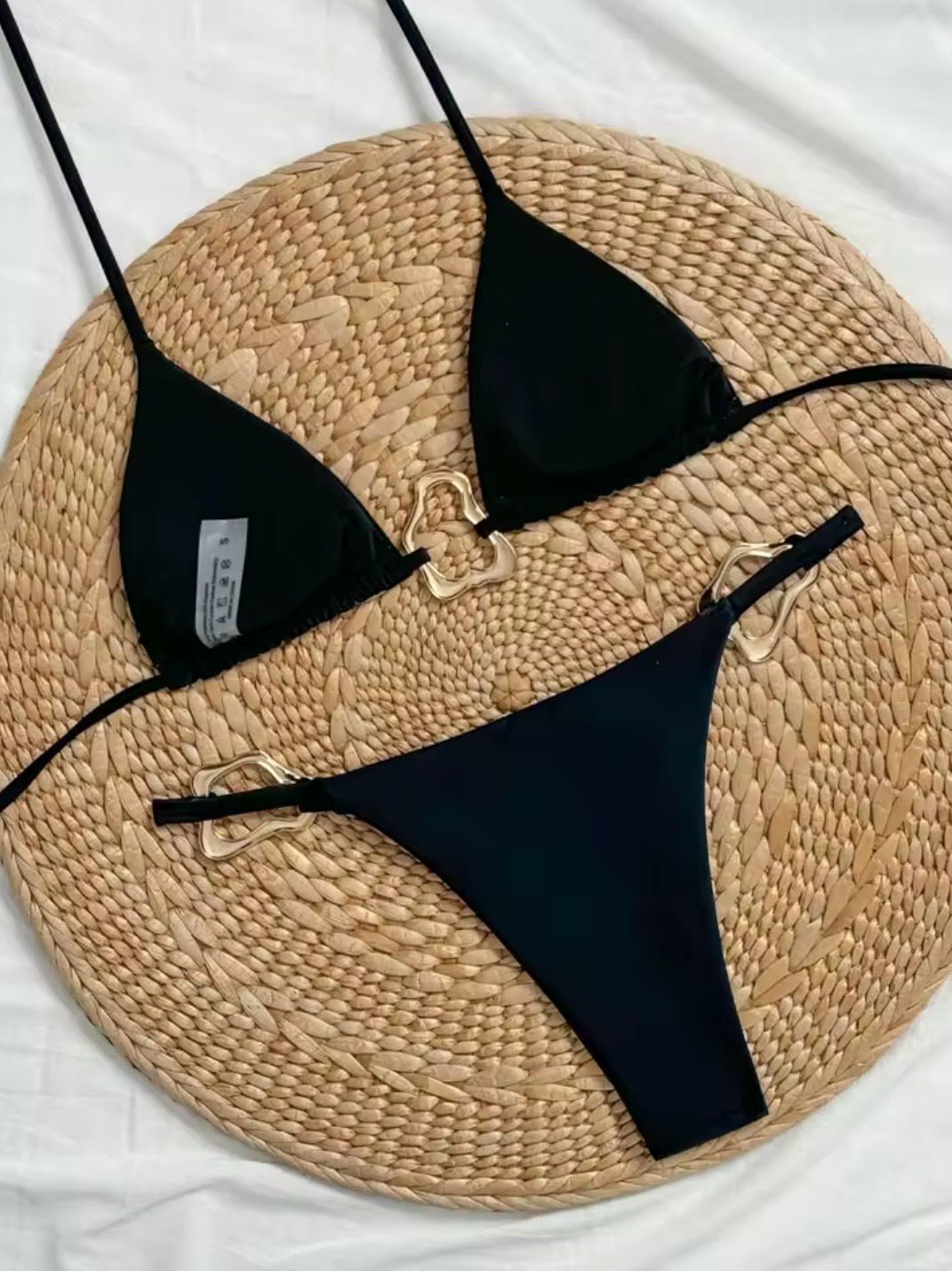 Textured Ring Linked Bikini