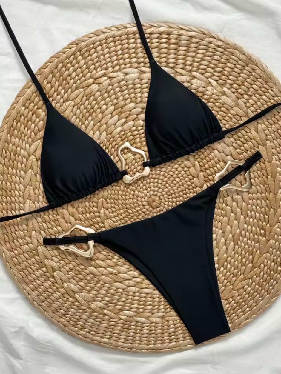Textured Ring Linked Bikini