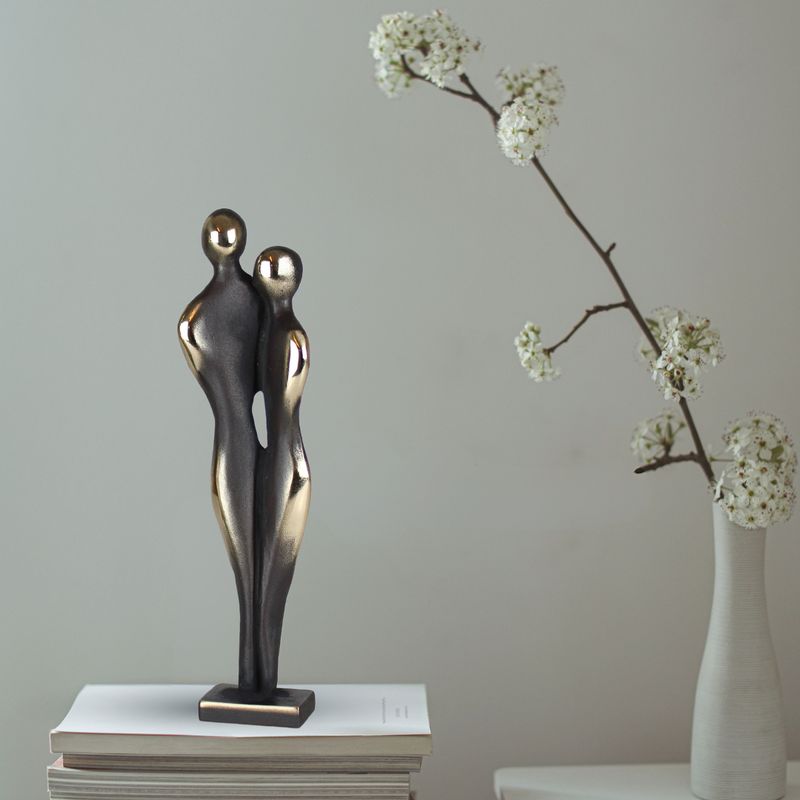 Kærlighedspar i Bronze 16 cm