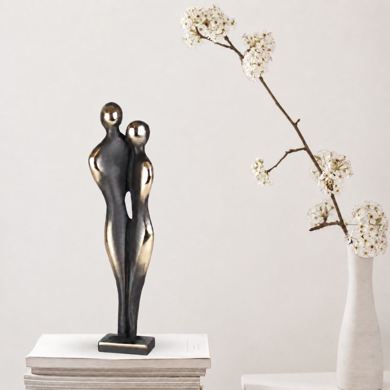Kærlighedspar i Bronze 16 cm