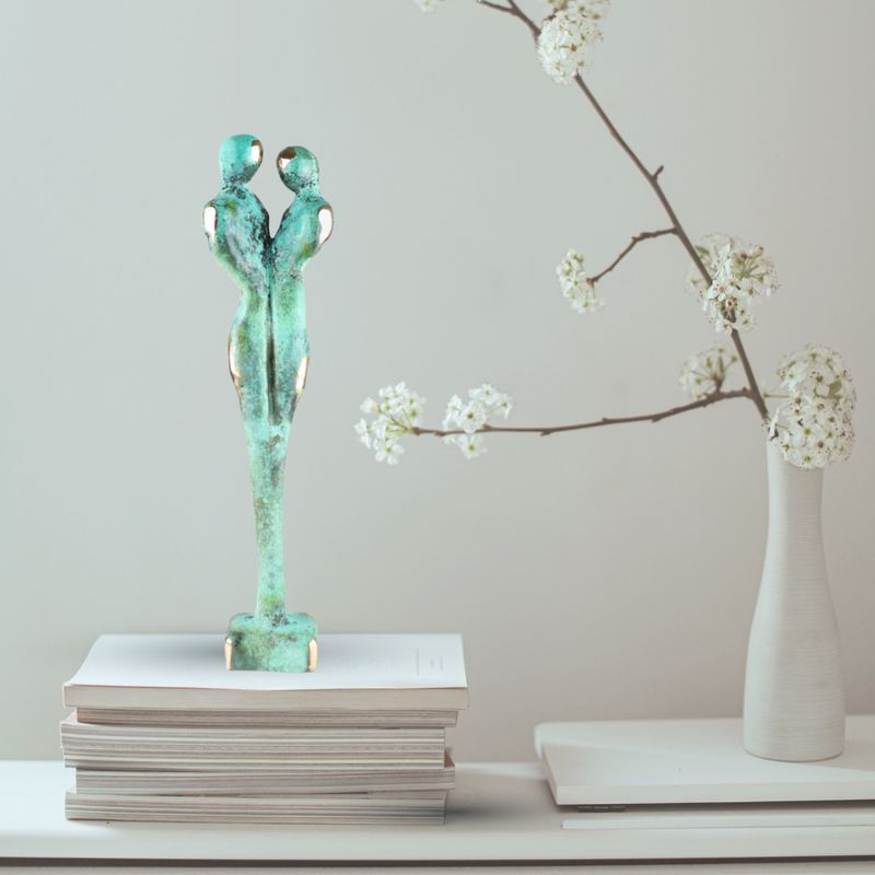 Kærlighedspar 24 cm høj. Kærlighed mellem to mænd.