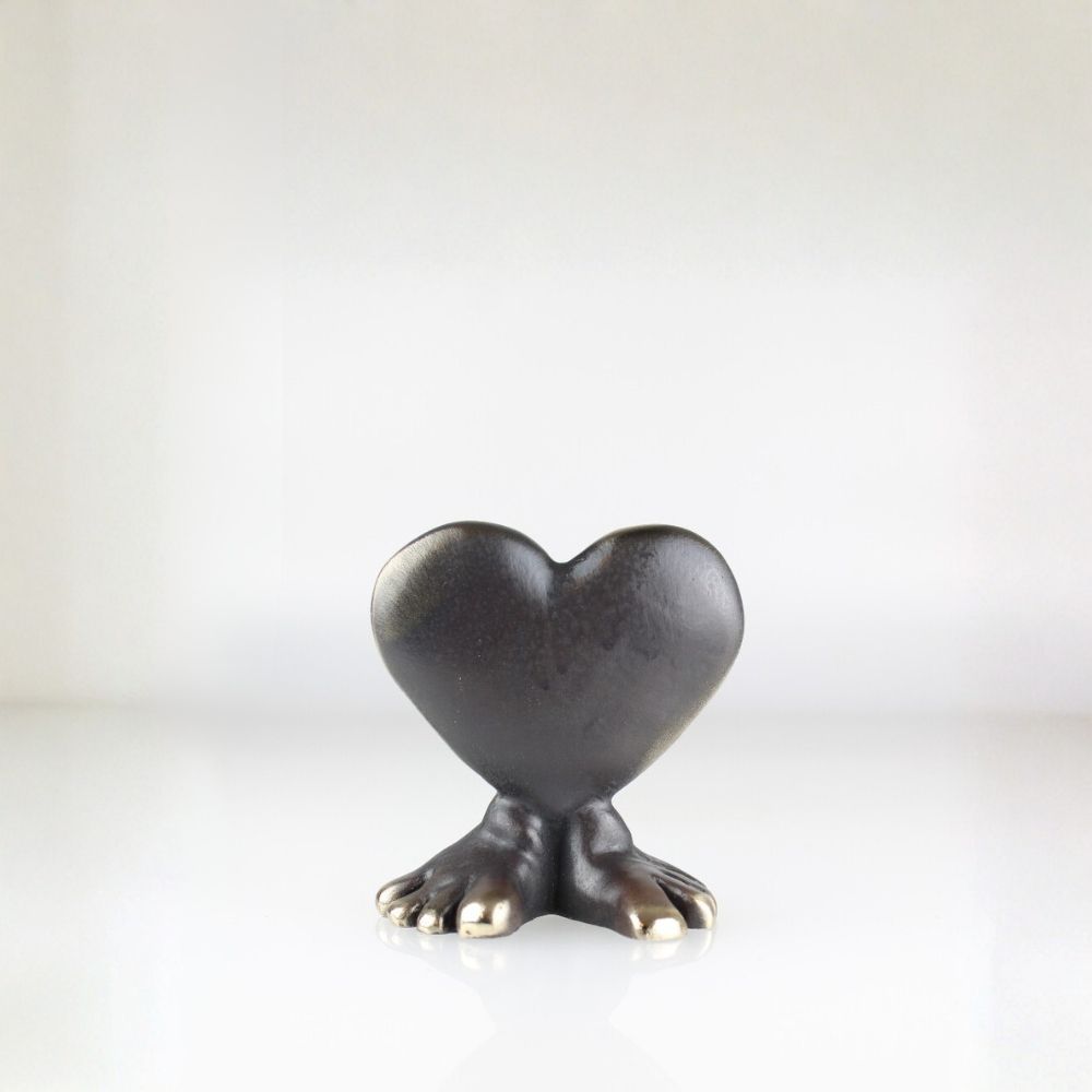 Running Heart - Medium 6,5 x 5,5 cm.