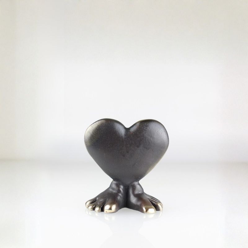 Running Heart - Medium 6,5 x 5,5 cm.