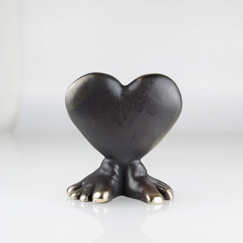 Running Heart - Large 8 x 7 cm.