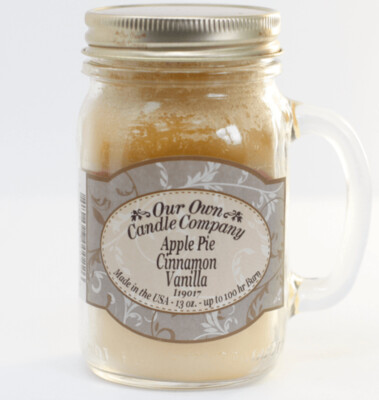 Scented Candle Jar - Apple/Cinnamon/Vanilla