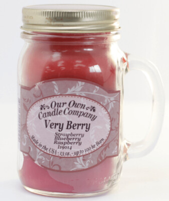 Scented Candle Jar - Berry Triple