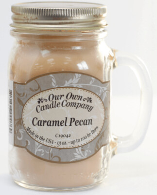 Scented Candle Jar -Caramel Pecan