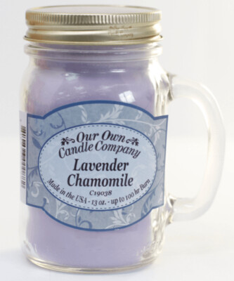 Scented Candle Jar -Lavender Chamomile