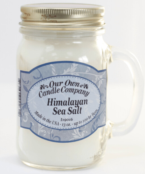 Scented Candle Jar -Himalayan Sea Salt
