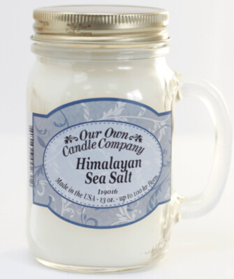 Scented Candle Jar -Himalayan Sea Salt