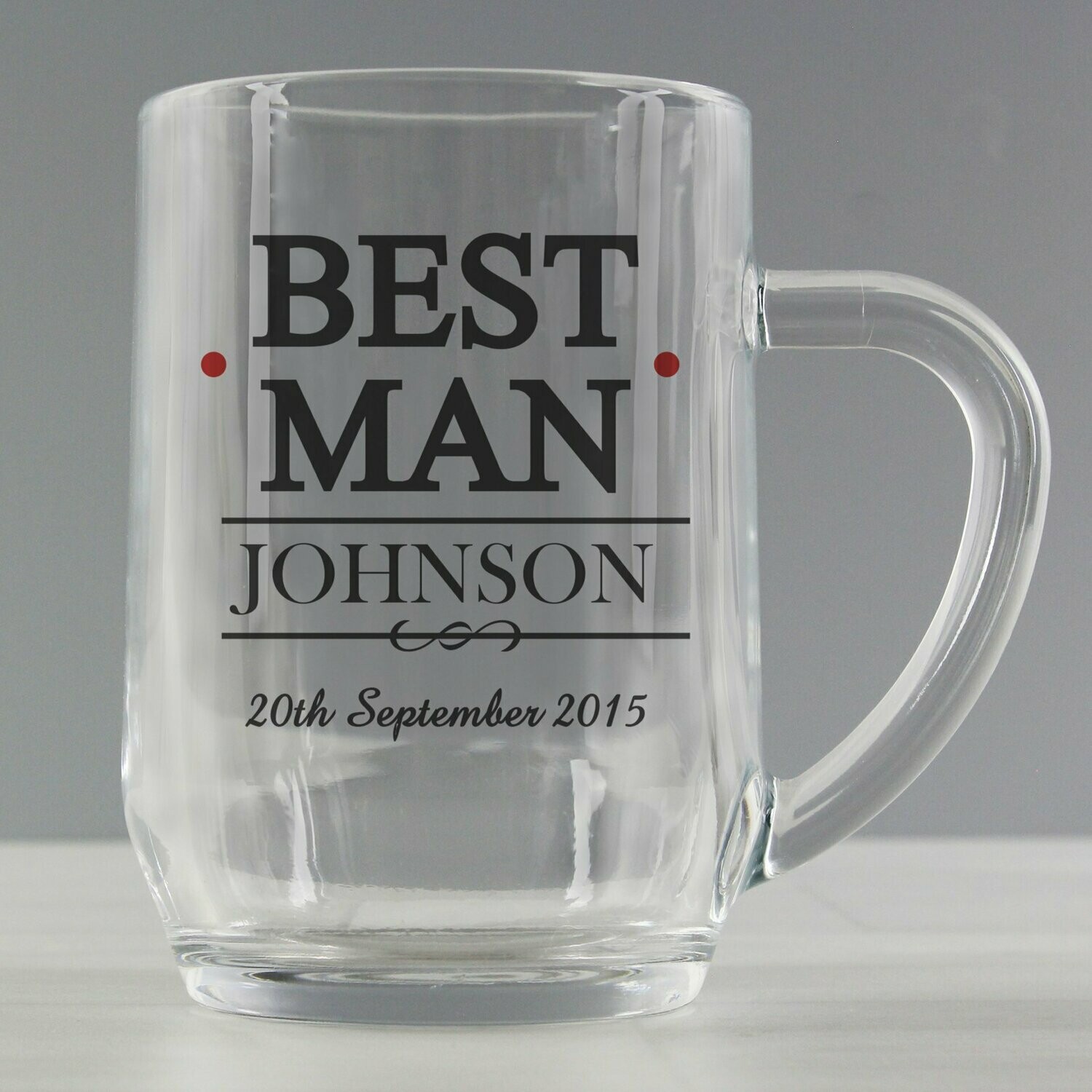 Personalised Mr & Mrs Best Man Tankard