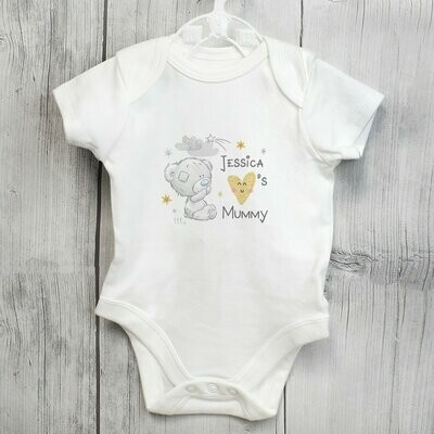 Personalised Tiny Tatty Teddy I Heart 0-3 Months Baby Vest