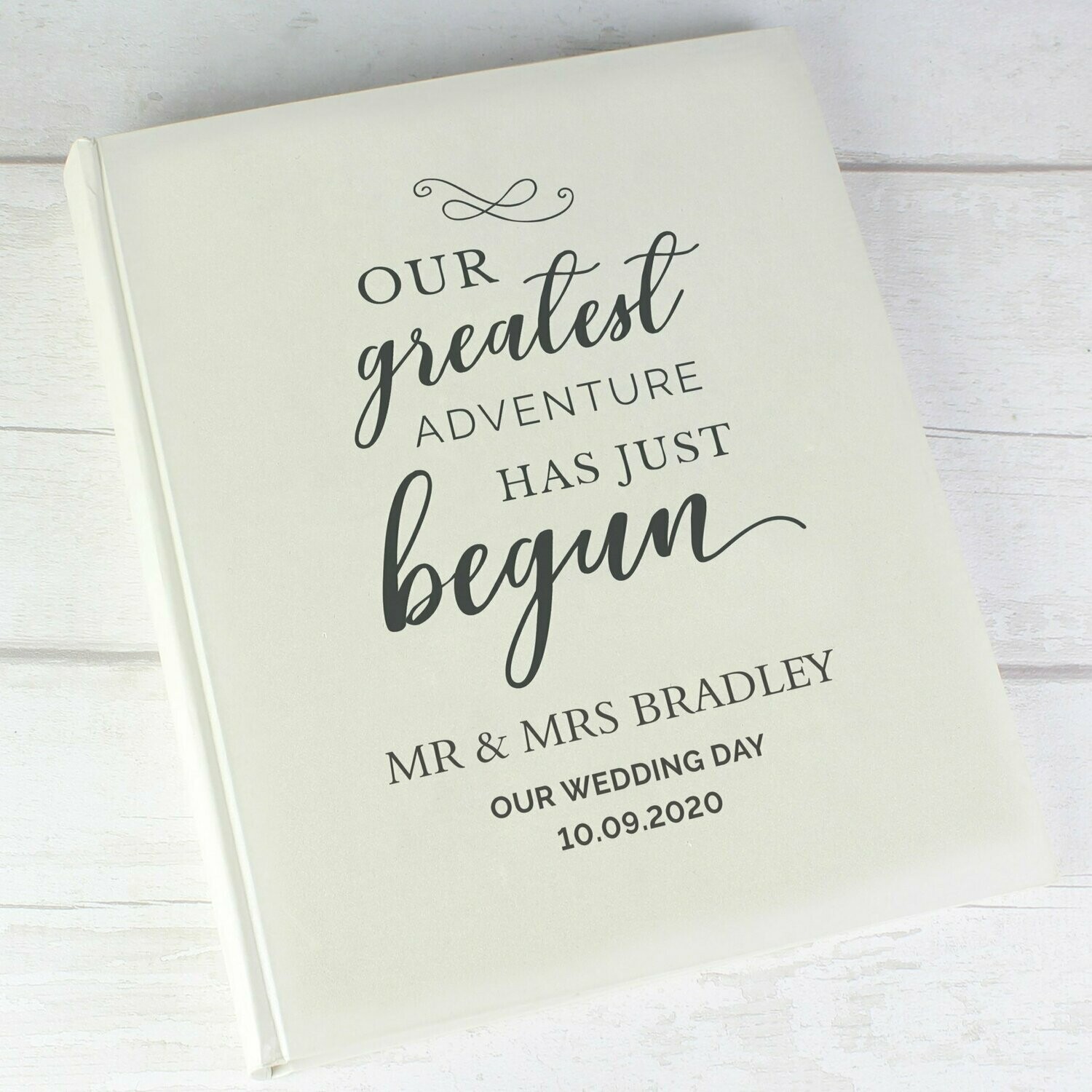 Personalised Our Greatest Adventure Traditional Album