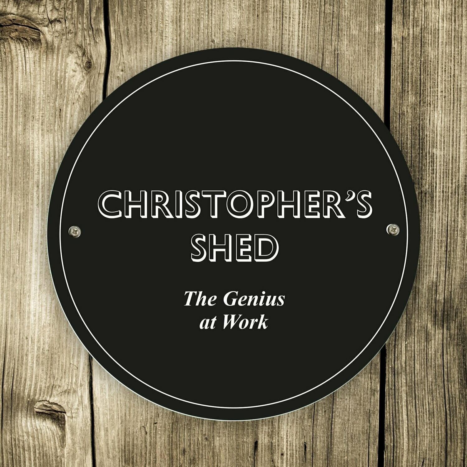 Personalised Black House/Garden Sign