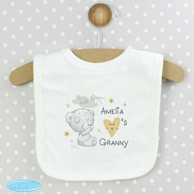 Personalised Tiny Tatty Teddy I Heart Baby Bib
