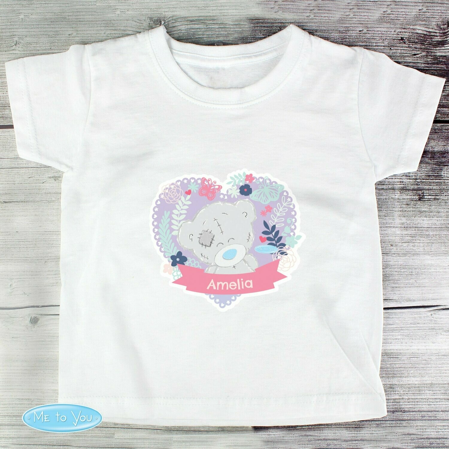 Personalised Tiny Tatty Teddy Girl's T-shirt