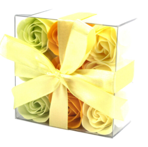 Set of 9 Soap Flowers- Spring Roses