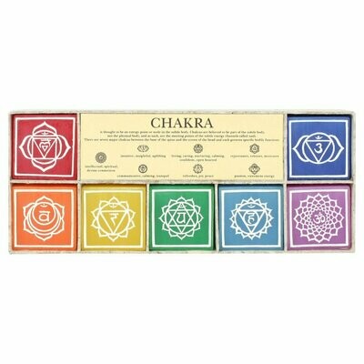 Set of 7 Chakra Symbol Candles