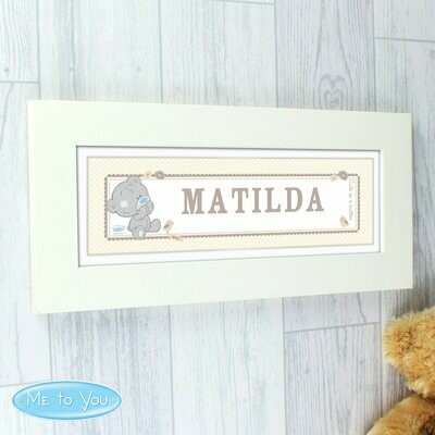 Personalised Tiny Tatty Teddy Name Frame