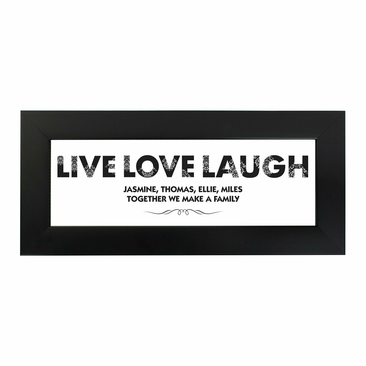 Personalised Live Love Laugh Name Frame