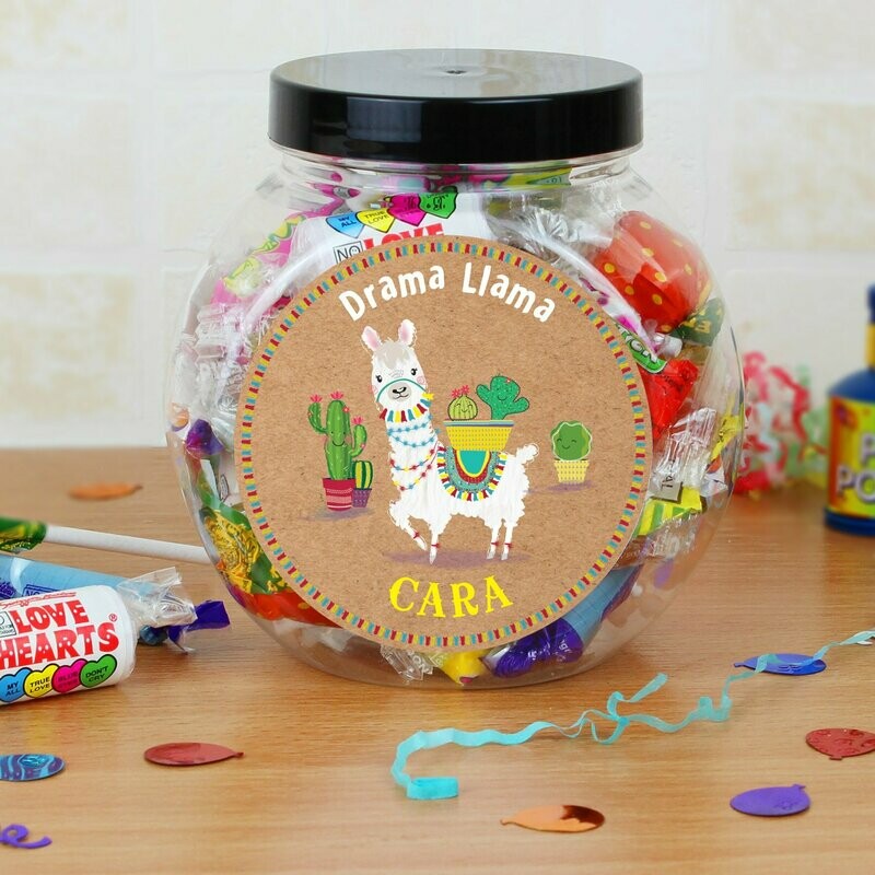 Personalised Llama Sweet Jar