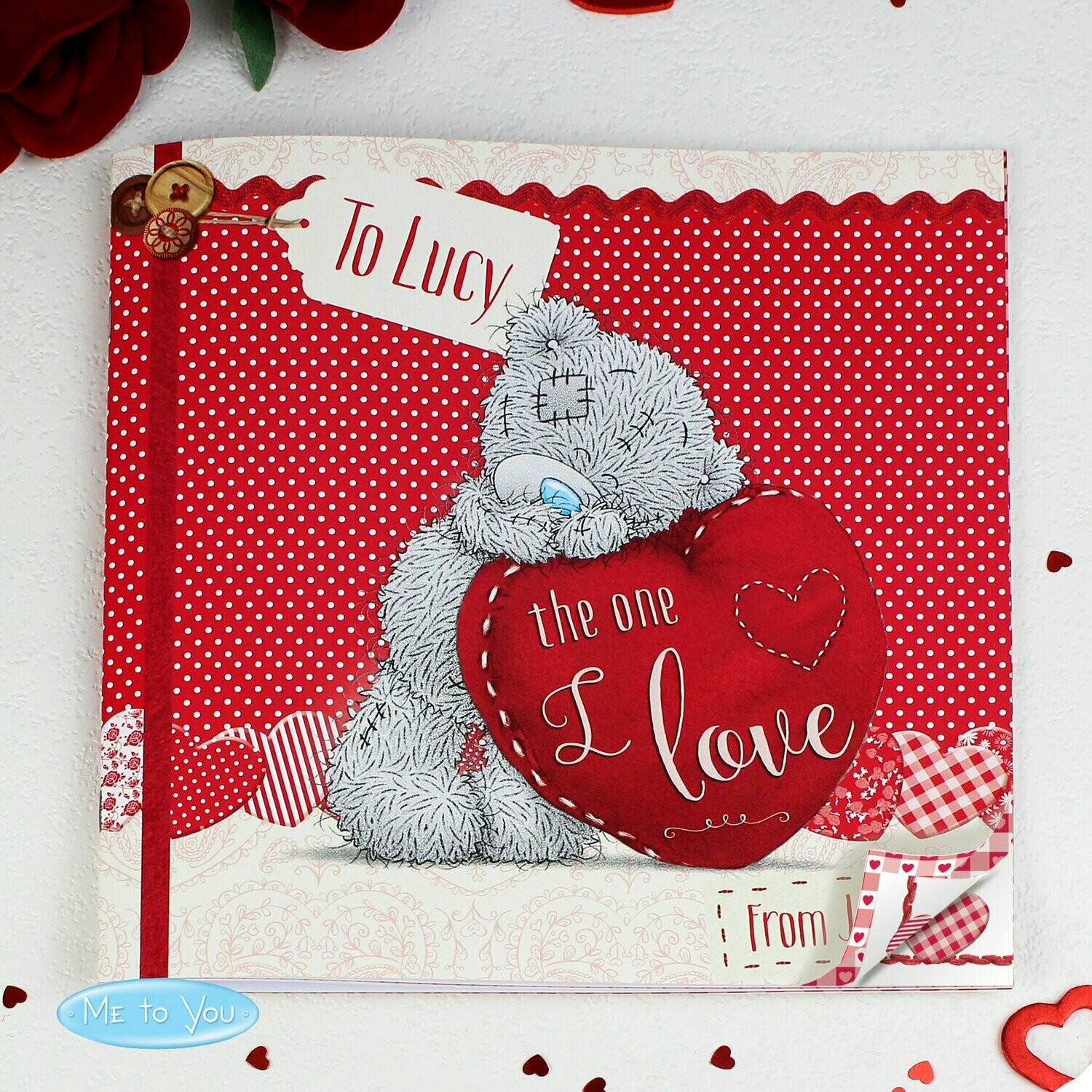 Personalised Me to You The One I Love Poem Book