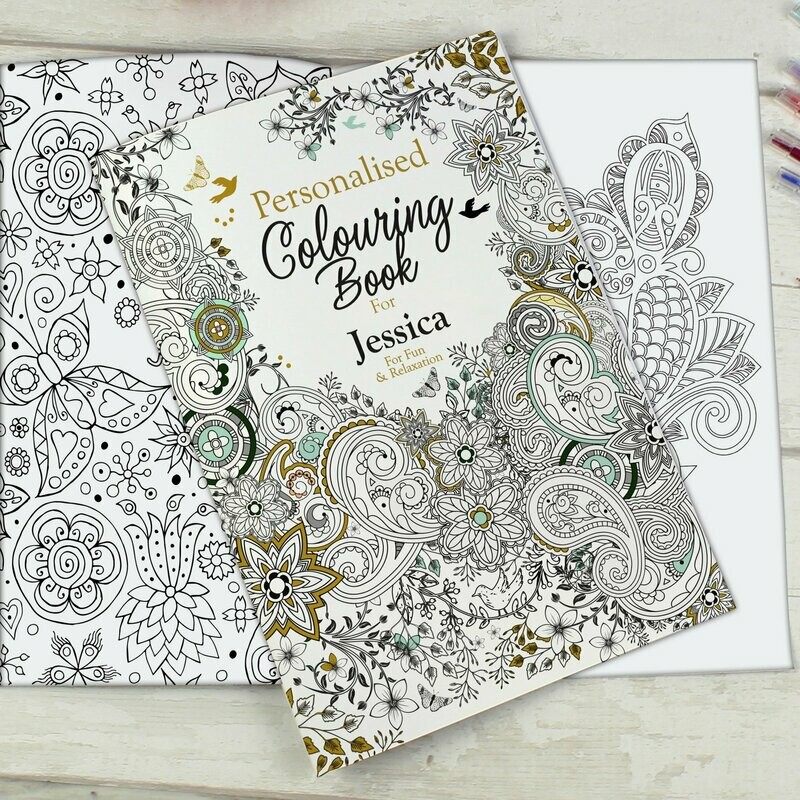 Personalised Botanical Colouring Book