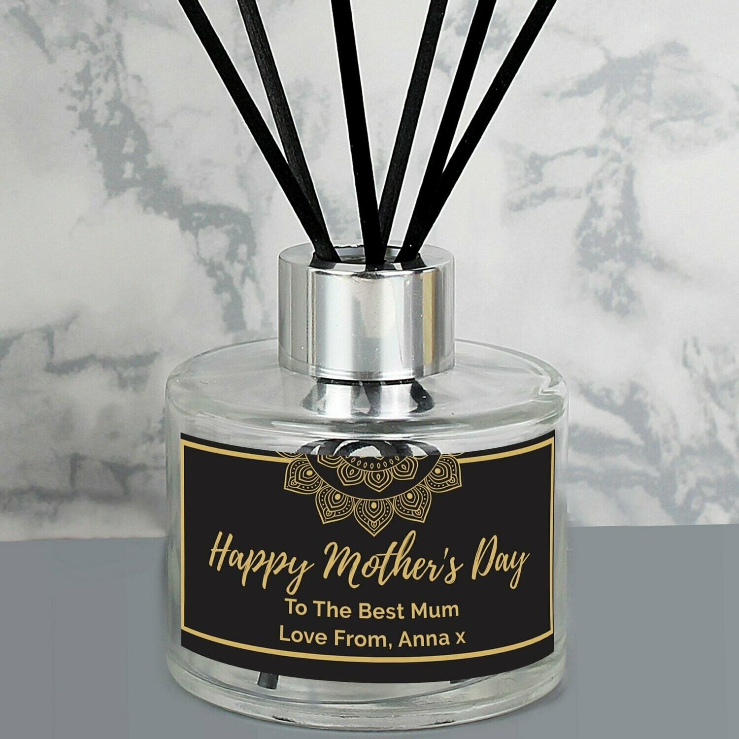 Personalised Gold Mandala Reed Diffuser