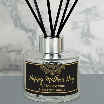 Personalised Gold Mandala Reed Diffuser