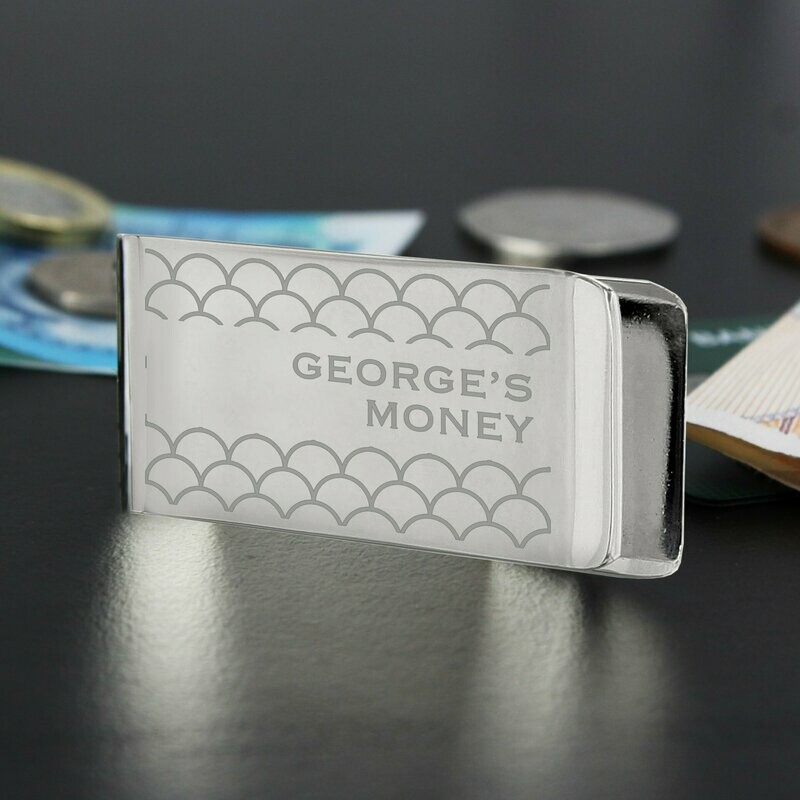 Personalised Shell Pattern Money Clip