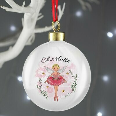 Personalised Sugar Plum Fairy Bauble