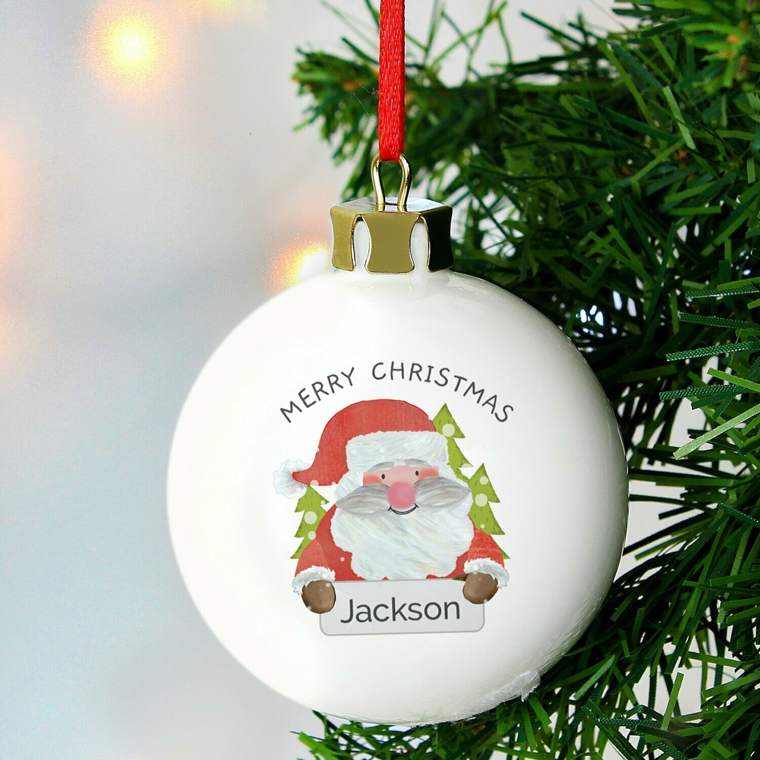 Personalised Santa Claus Bauble