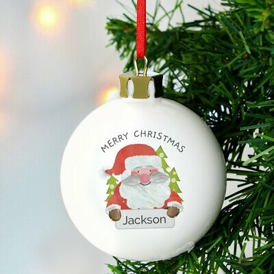 Personalised Santa Claus Bauble