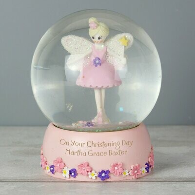 Personalised Fairy Glitter Snow Globe