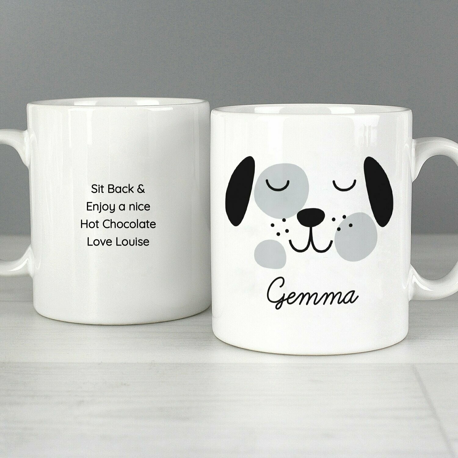 Personalised Cute Dog Shape Mug
