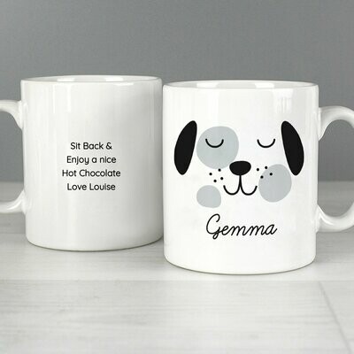 Personalised Cute Dog Shape Mug