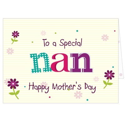 Personalised Patchwork Flowers Card