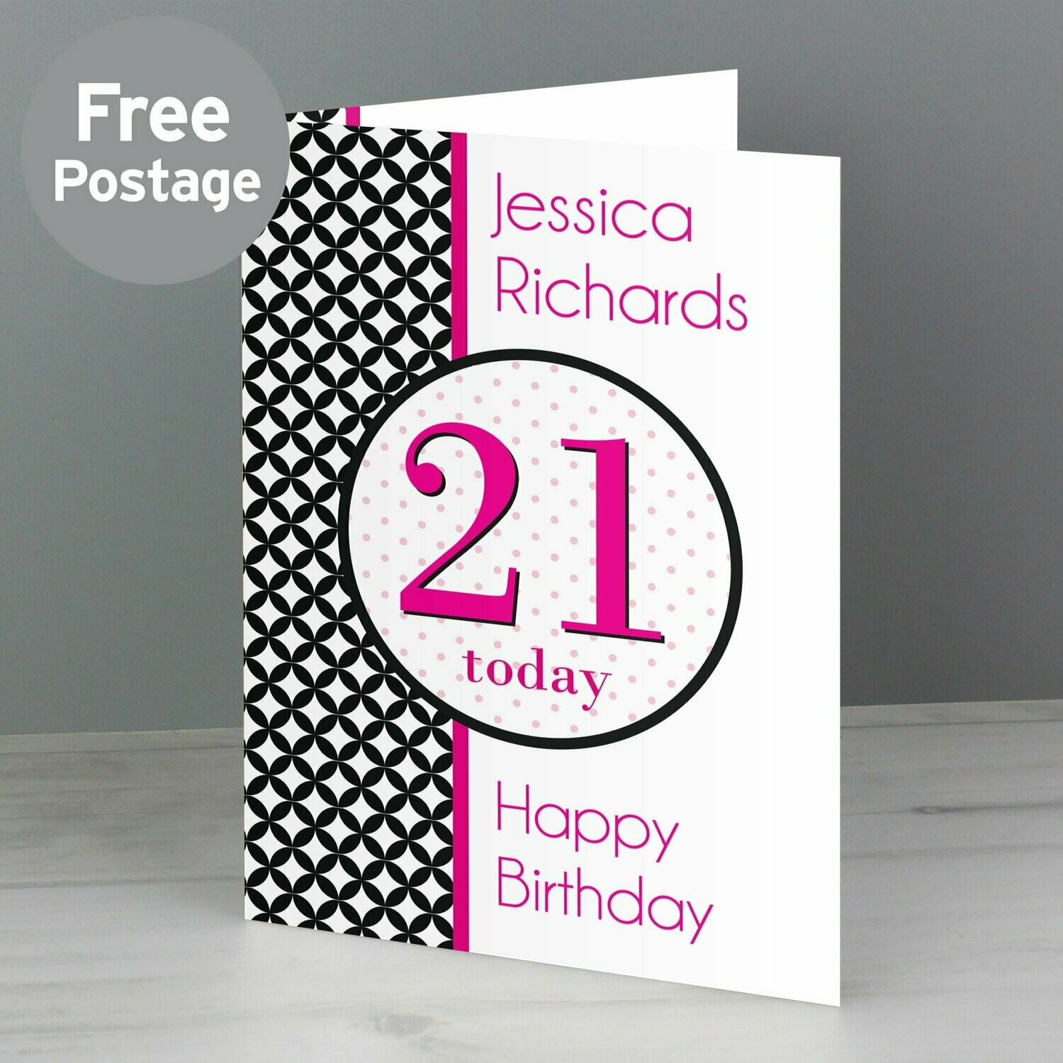 Personalised Harlequin Card