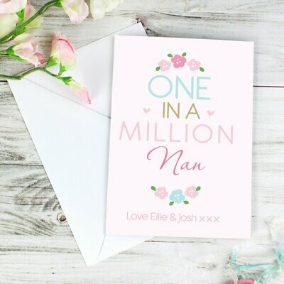 Personalised One in a Million Card