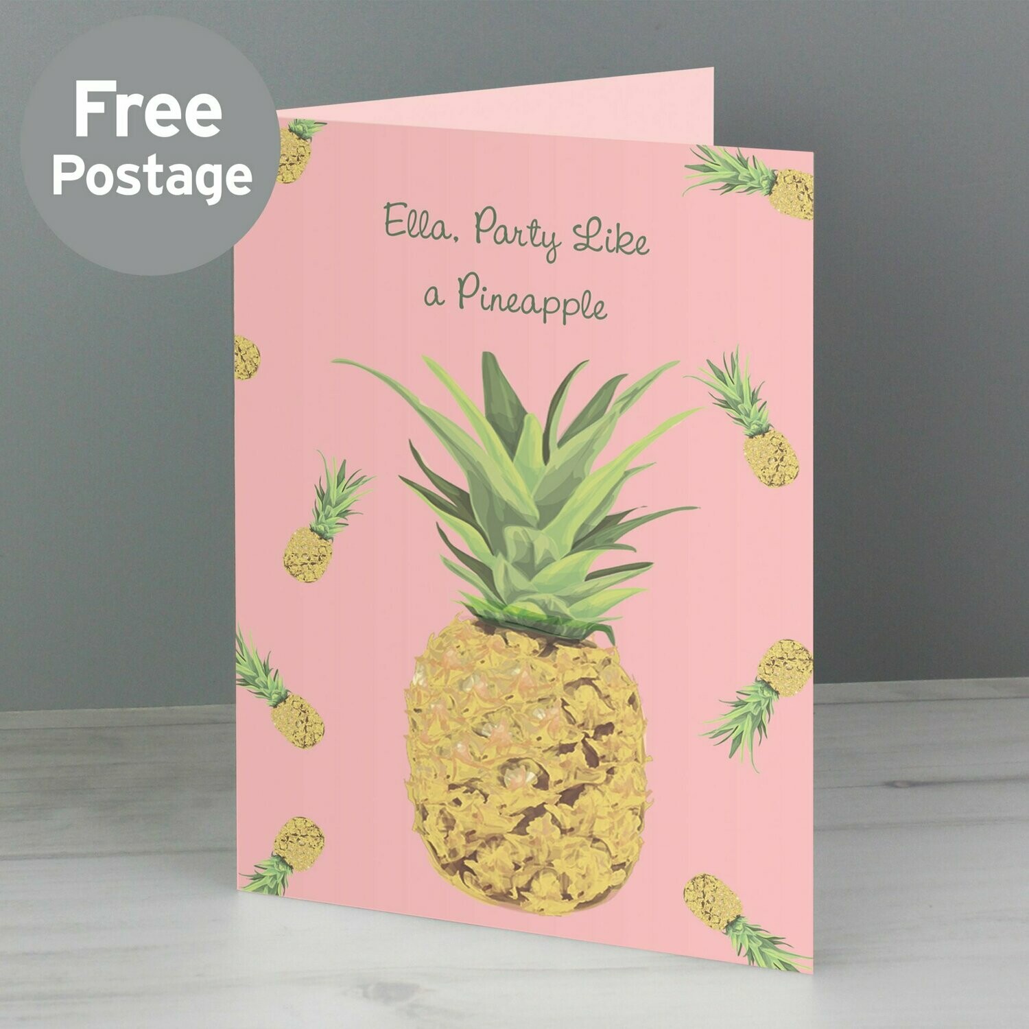 Personalised Pineapple Card